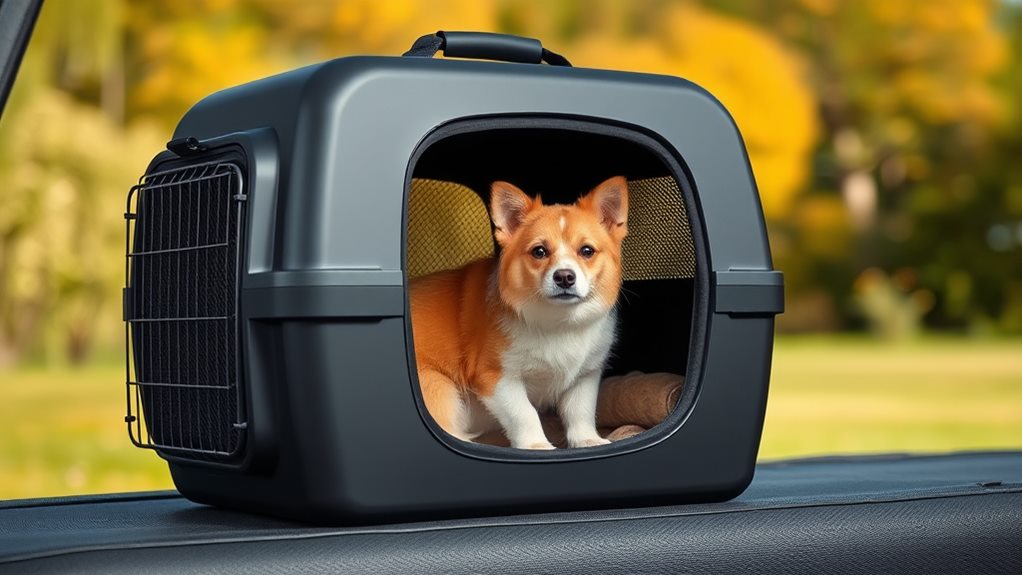 comfortable and secure pet carrier