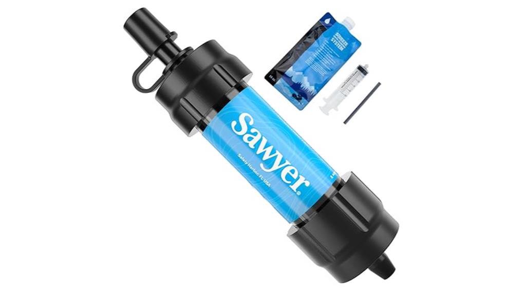 compact blue water filter