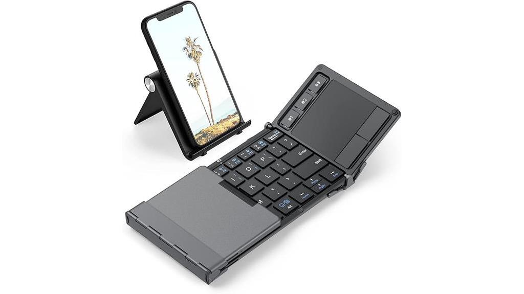 compact bluetooth keyboard touchpad