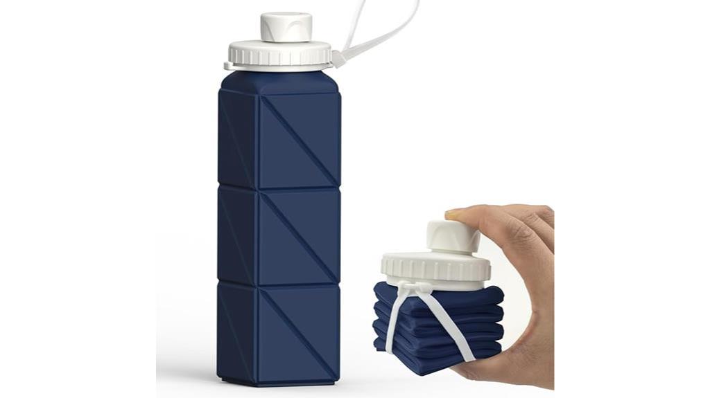 compact collapsible silicone bottles