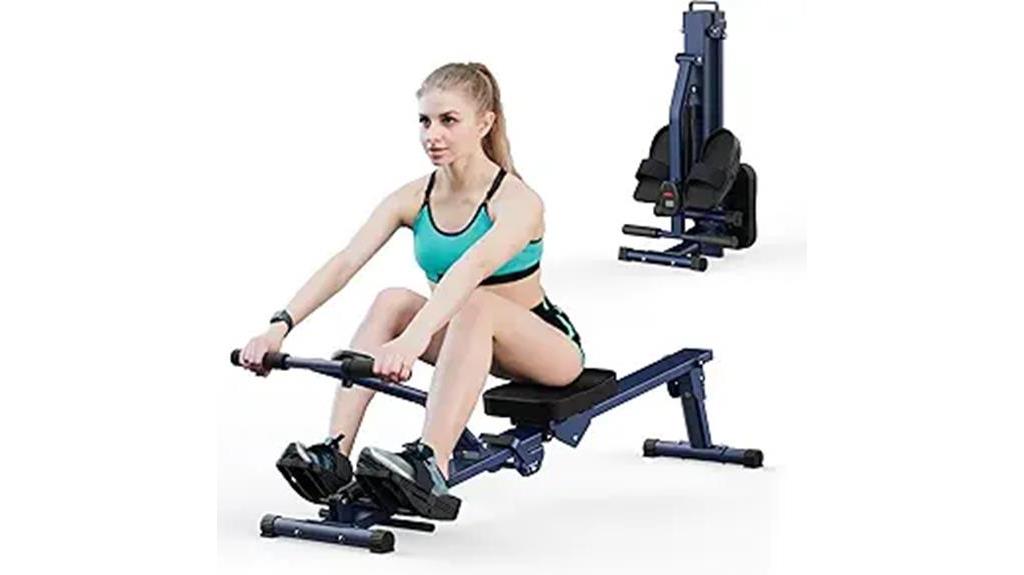 compact foldable home rowing machine