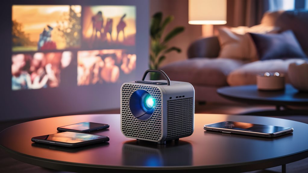 compact mobile projector option