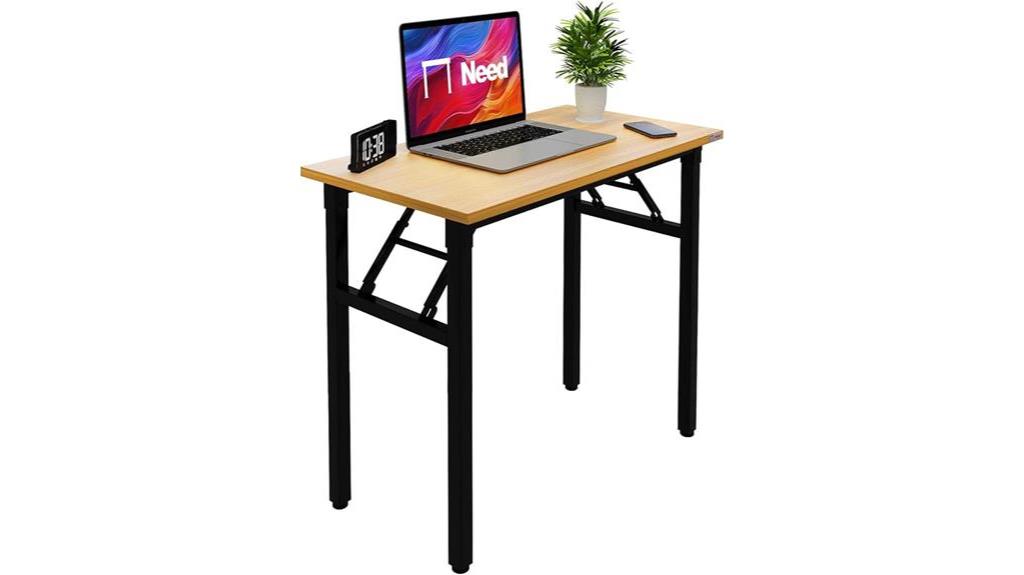 compact no assembly folding desk