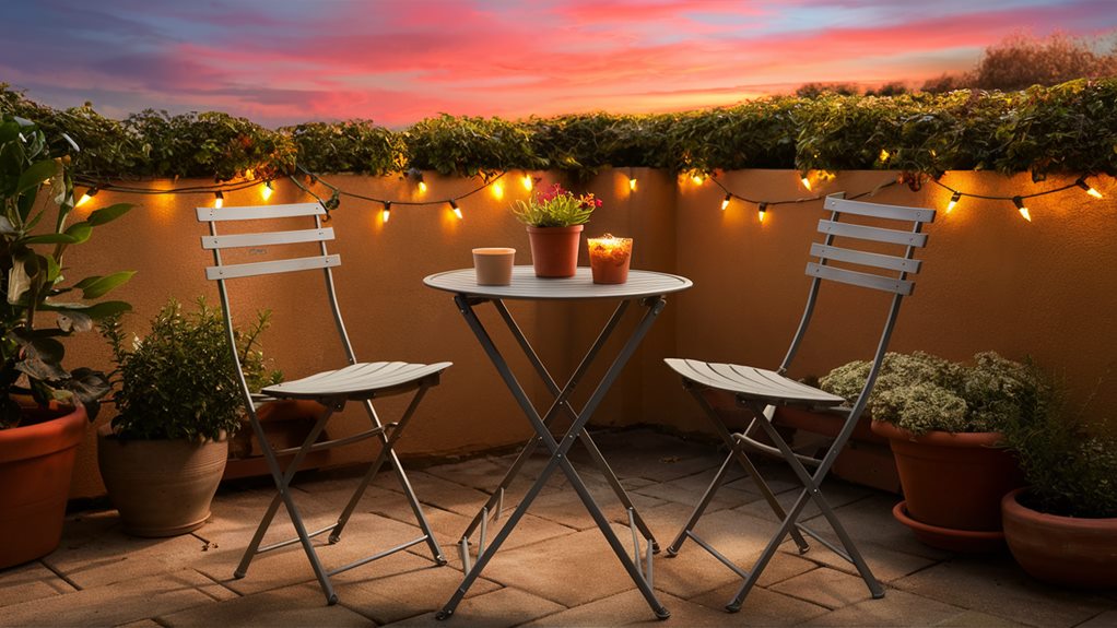 compact outdoor dining furniture