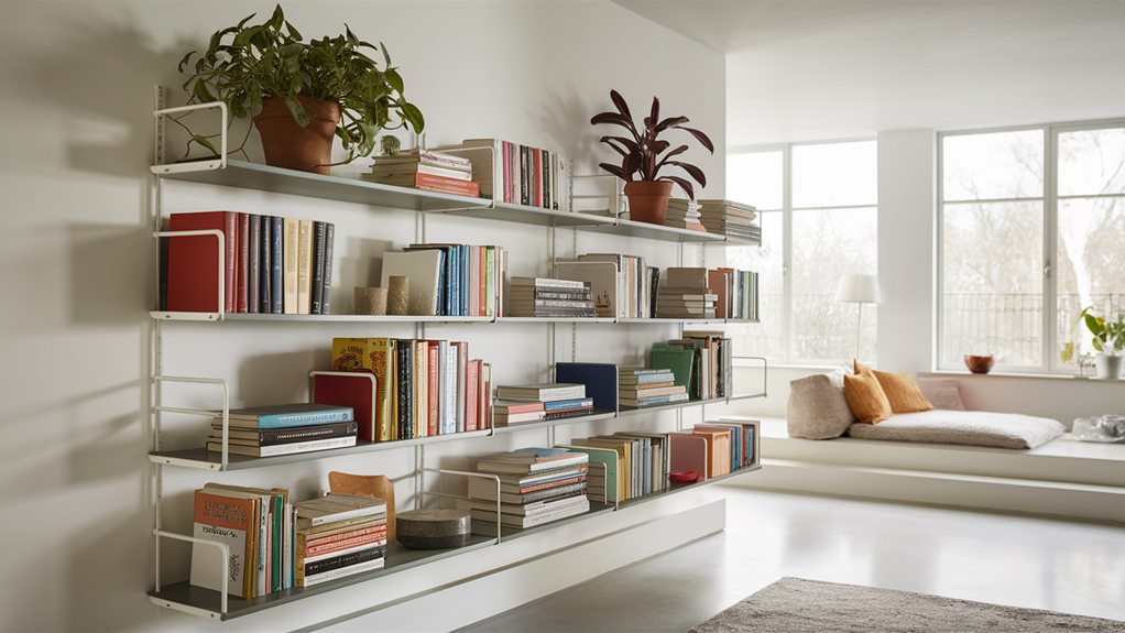 compact storage solutions bookshelves