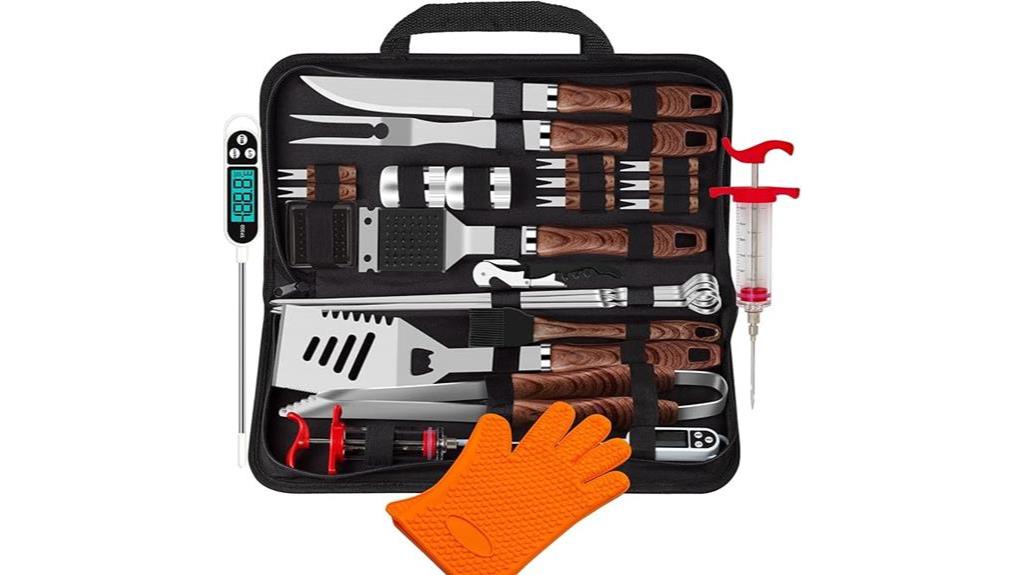 complete grilling accessories set