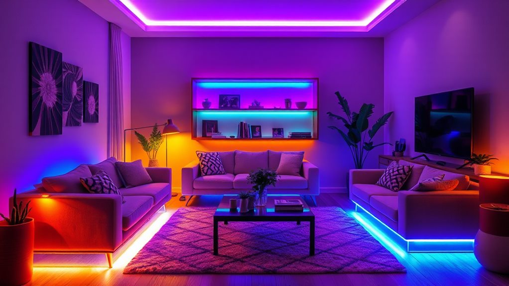 connected colorful home lighting