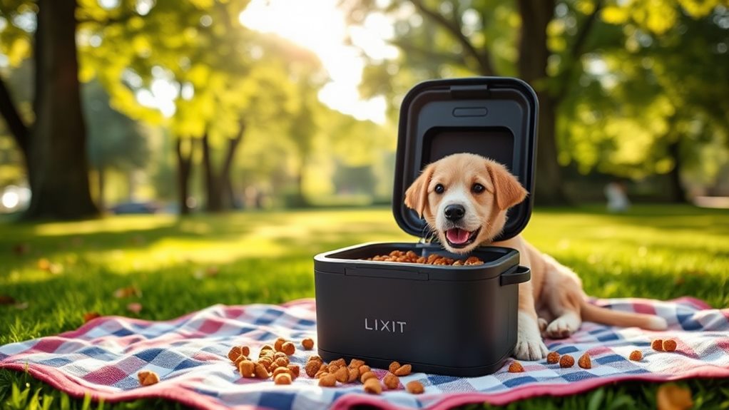 convenient pet food storage