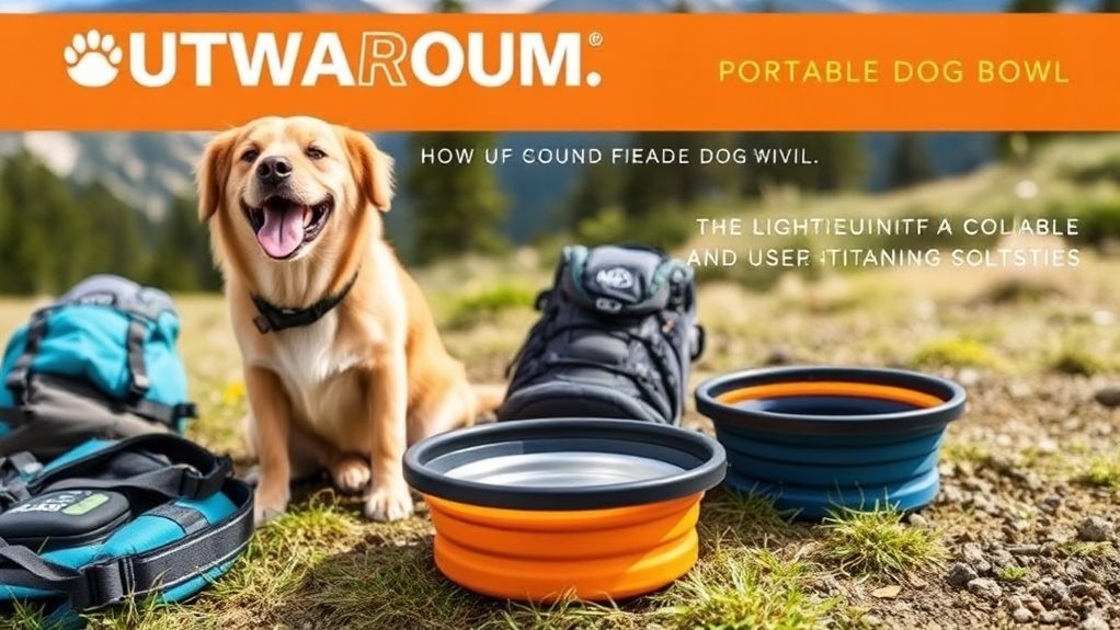 convenient portable dog bowl