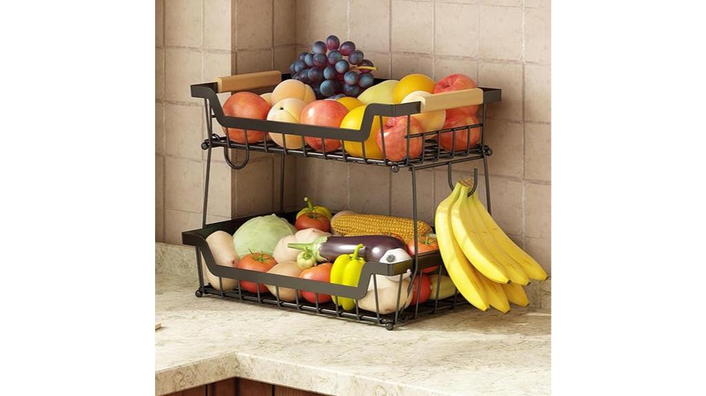 countertop fruit basket set