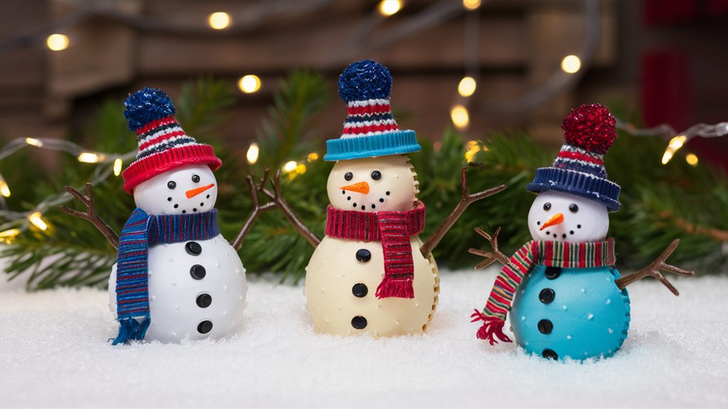 crafting winter snowmen decor