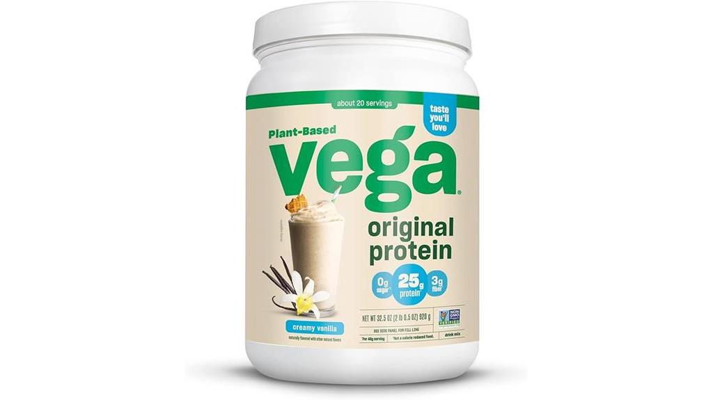 creamy vanilla plant protein