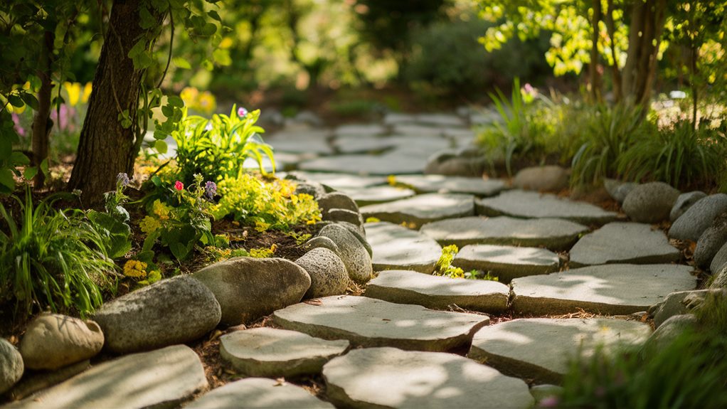 creating a stone path