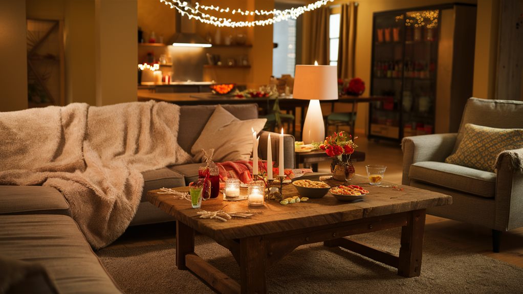 creating cozy party atmosphere