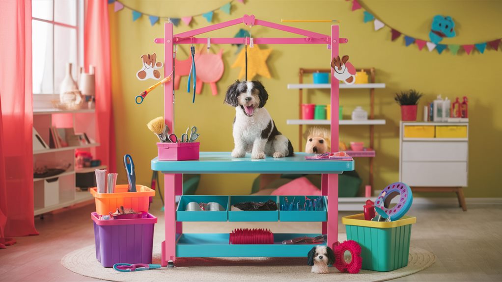 customized grooming tables available