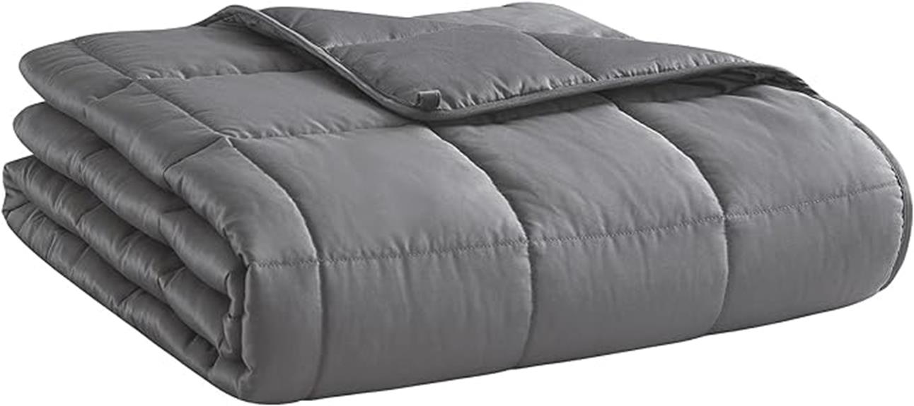 dark grey weighted blanket