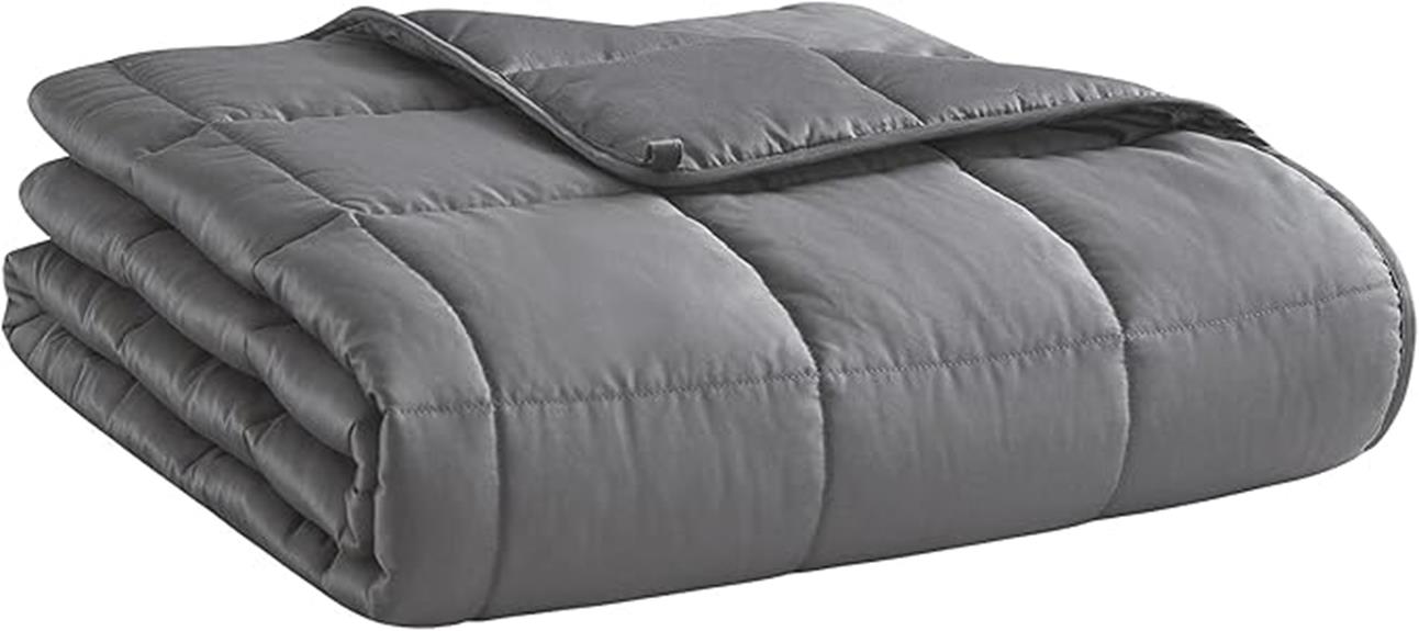 dark grey weighted blanket