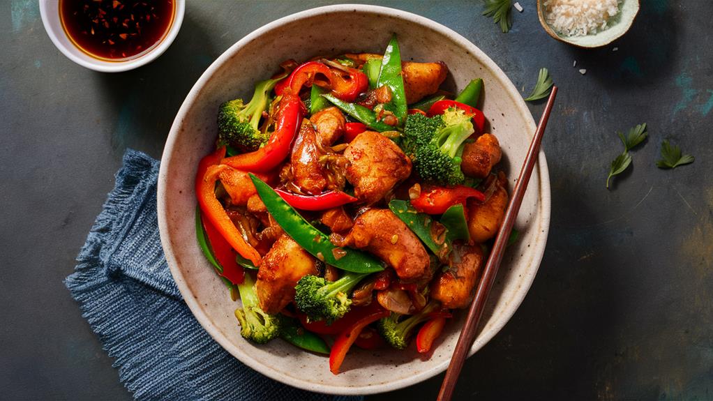 delicious asian stir fry dish