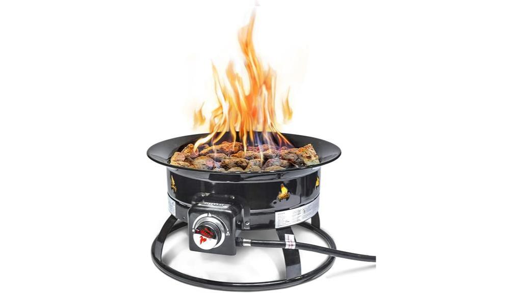 deluxe portable propane firepit