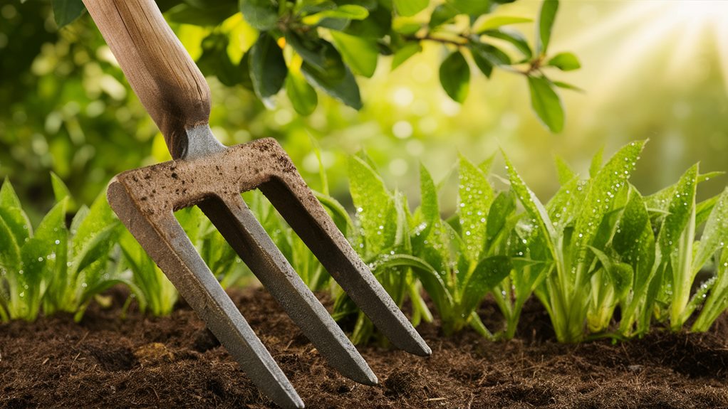 digging in the garden