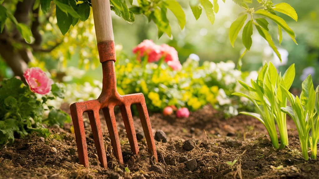 digging in the soil