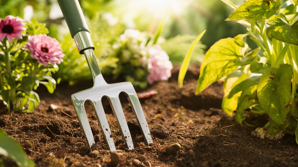 digging through the soil