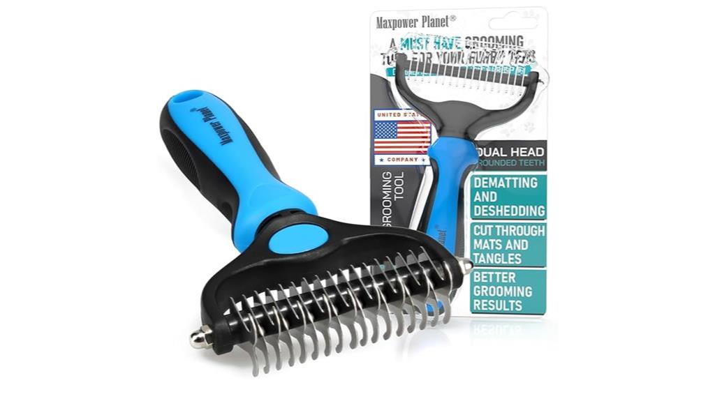 double sided pet grooming rake