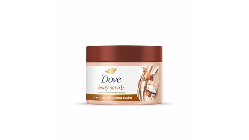 dove sugar coconut body scrub