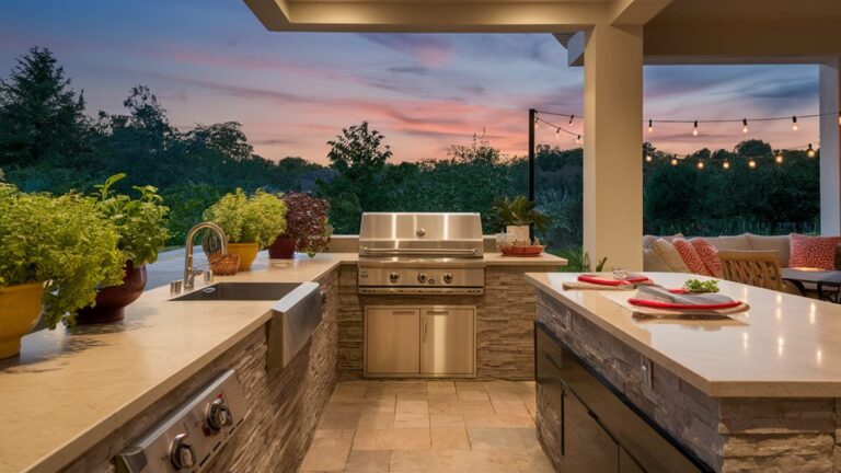 dream outdoor kitchen setup