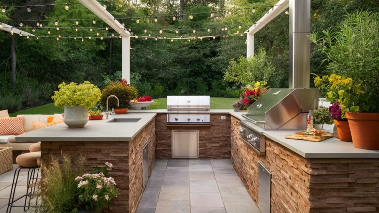 dream outdoor kitchen setup