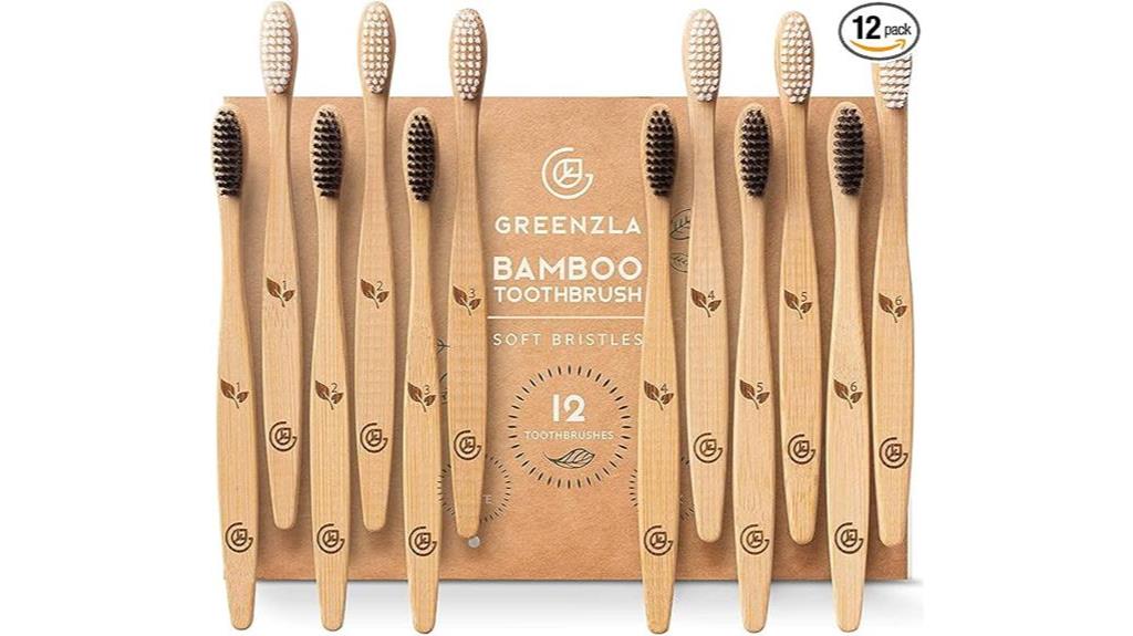 eco friendly bamboo toothbrush set