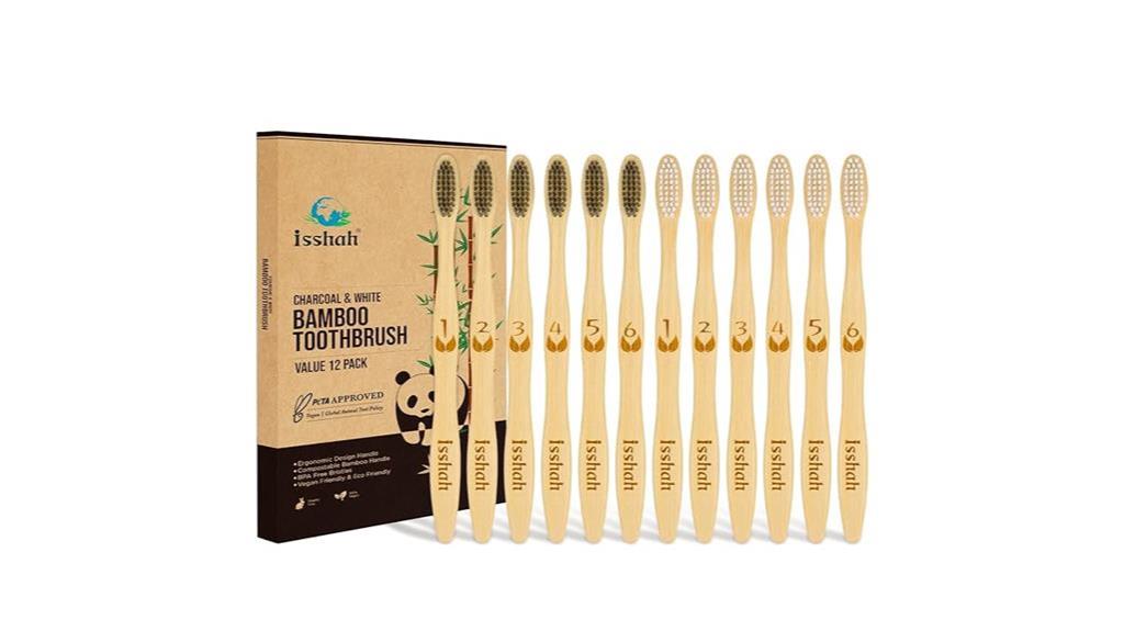 eco friendly bamboo toothbrush set