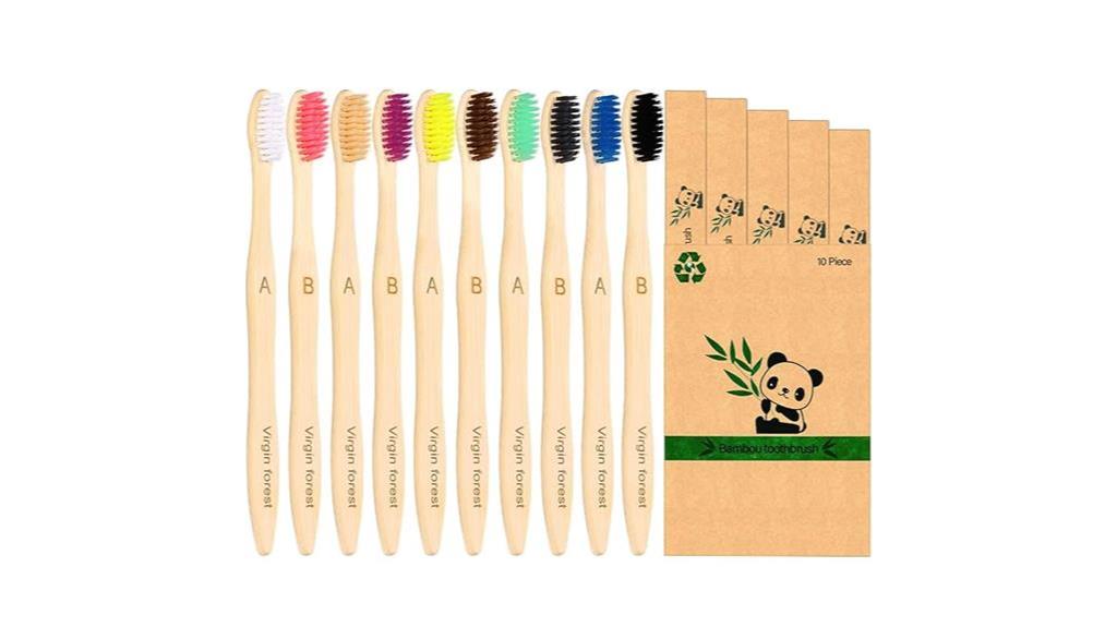 eco friendly bamboo toothbrushes pack