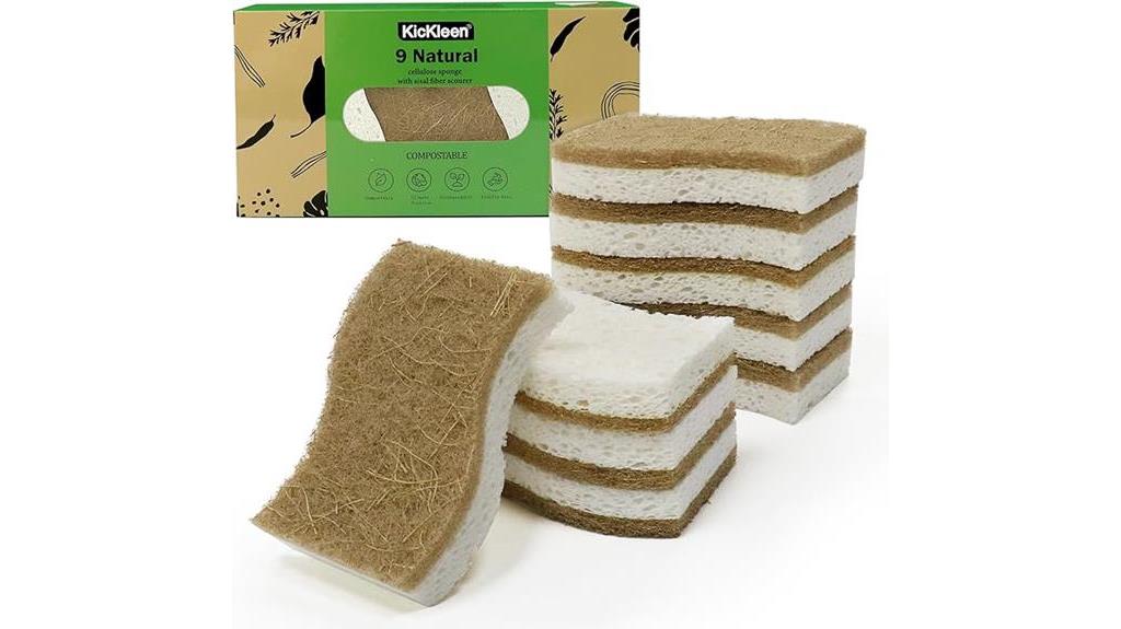 eco friendly kitchen sponge set