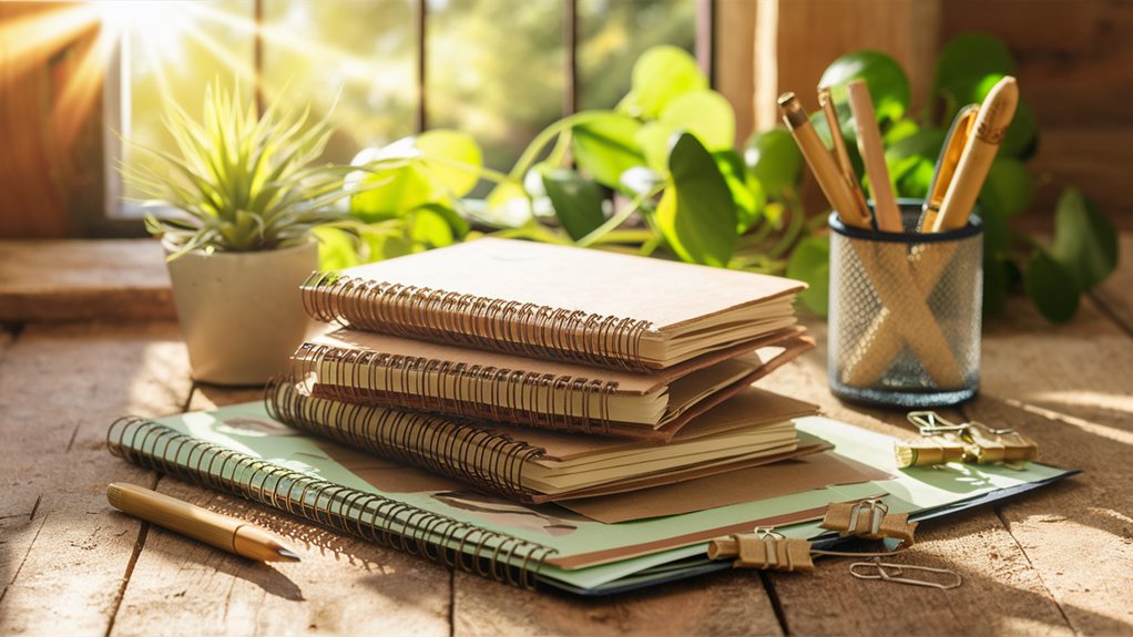 eco friendly notebooks made from recycled paper