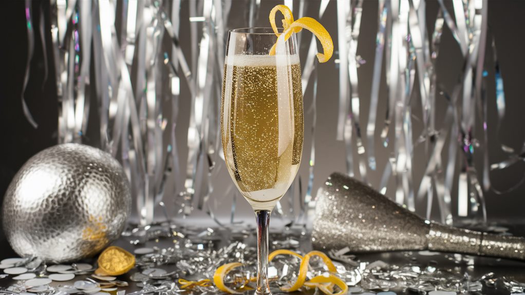 effervescent champagne in cocktails