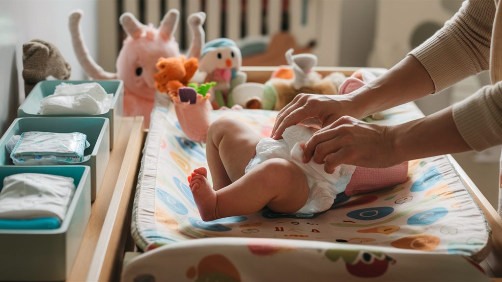 efficient diaper changing process