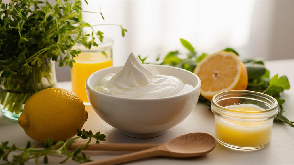 egg white lemon mask