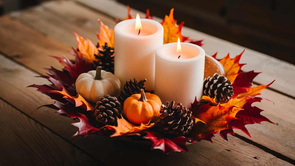 elegant autumn inspired table decor