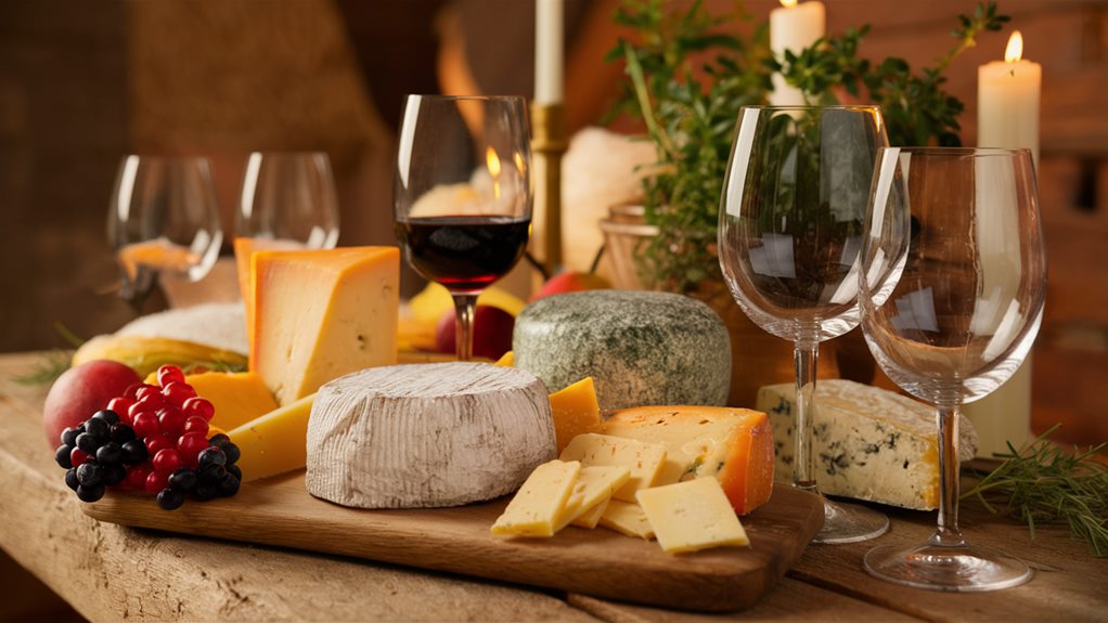 elegant wine and cheese