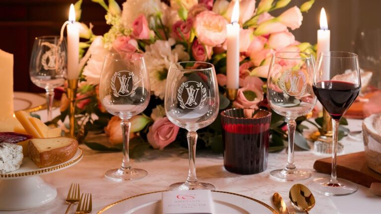 elevate entertaining with monogrammed glasses