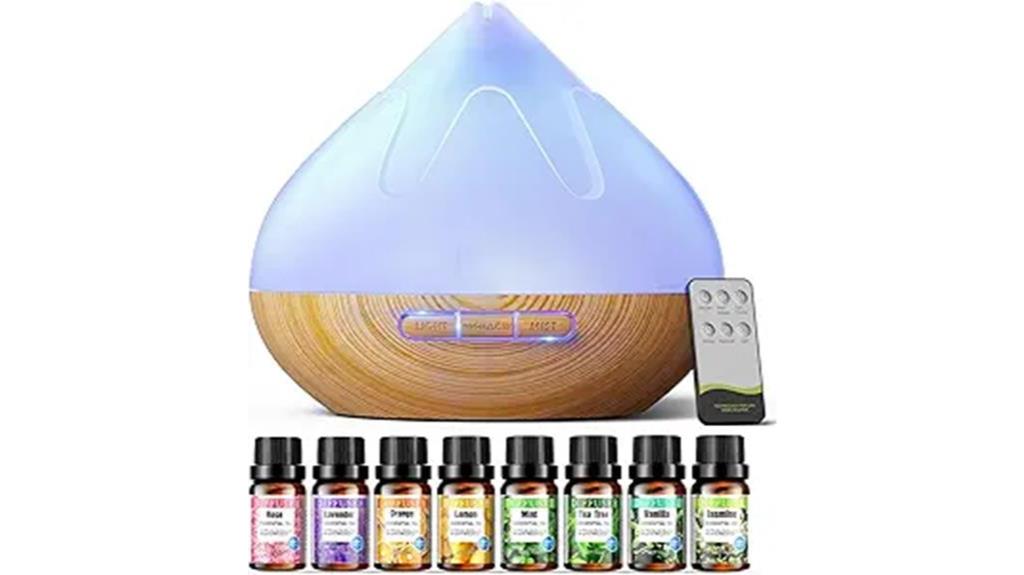 essential oils diffuser set