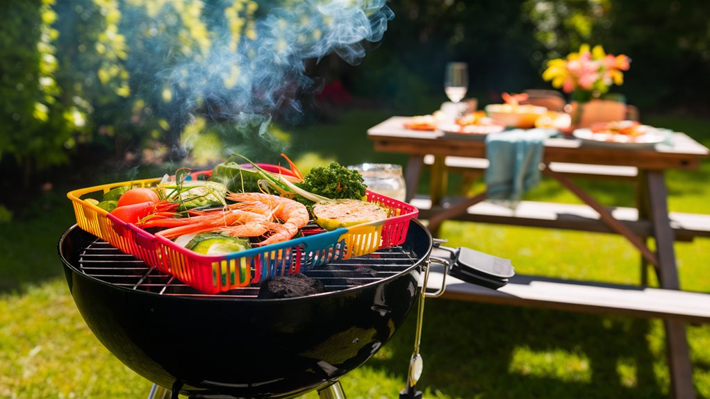 evenly cook veggies outdoors