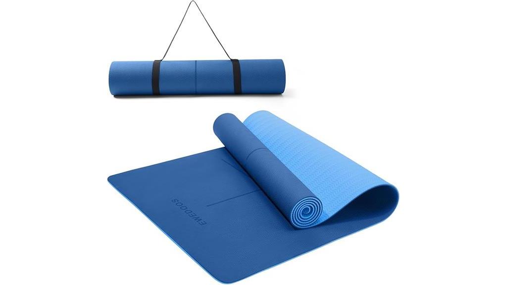 ewedoos yoga mat alignment