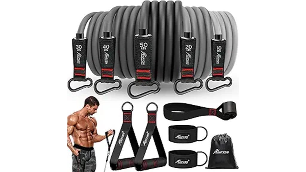 exercise resistance bands handles