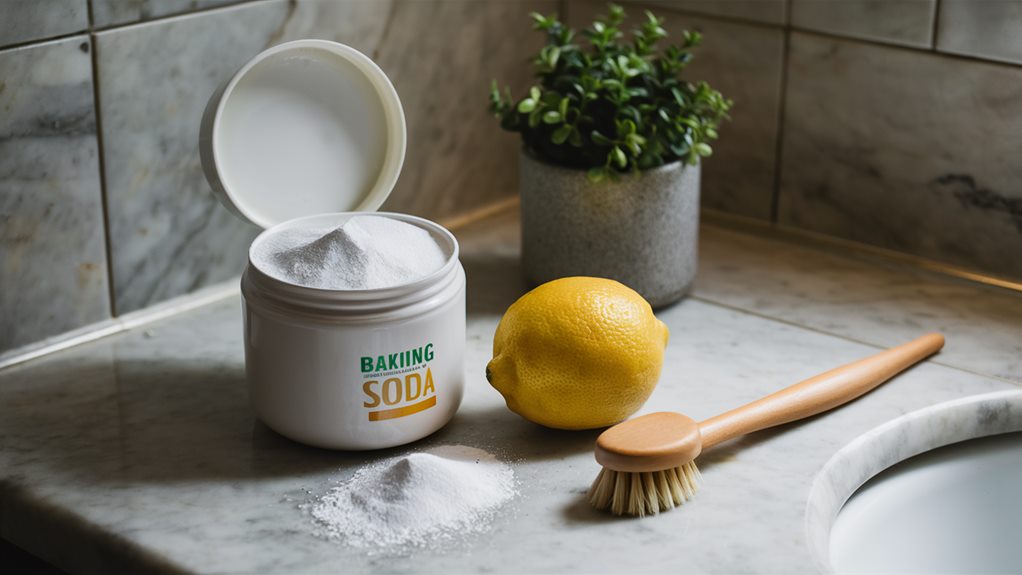 exfoliate with baking soda