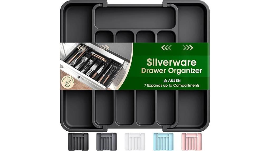 expandable silverware organizer aujen