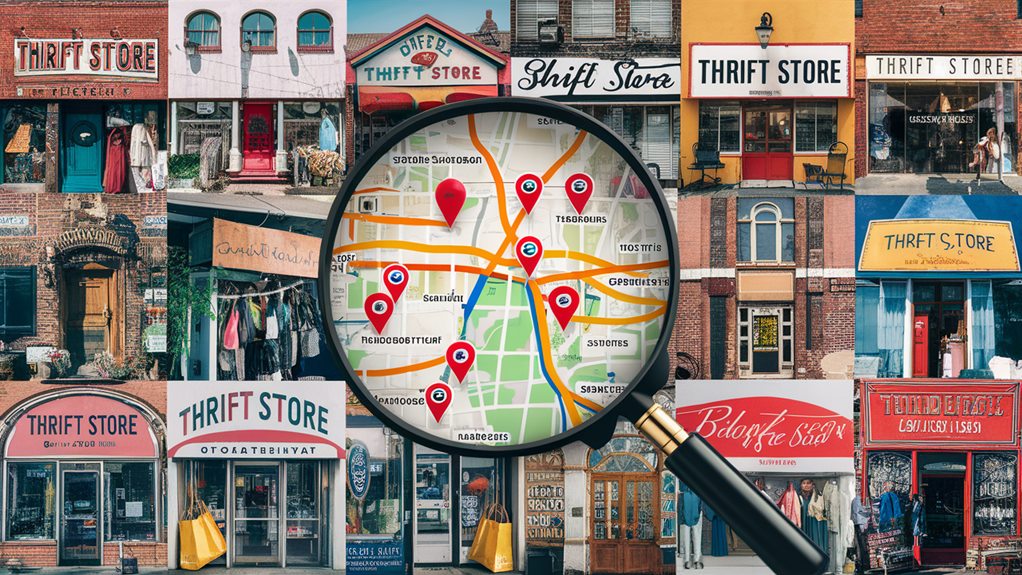 explore nearby thrift shops