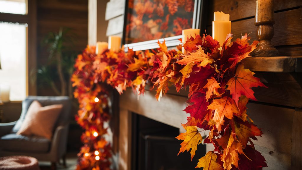 fall leaf garland selection