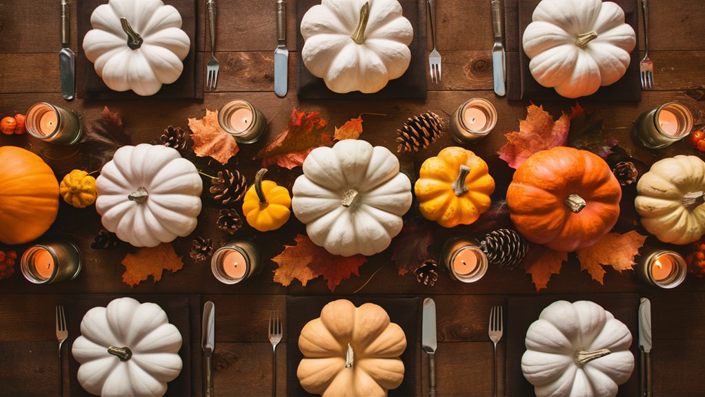 fall themed table decorations